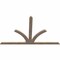 Ekena Millwork Richland Smooth Timber Gable Bracket, Douglas Fir, 72"W x 45"H x 1 1/2"D x 3 1/2"F, 15/12 Pitch GBW072X45X0204RIC00SDF - alternate 2